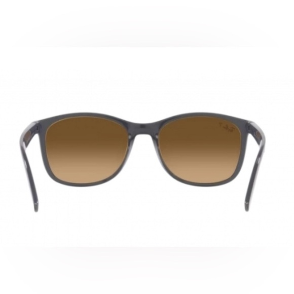 Polarized Ray Ban 4374 6600M2 Brown Grey Sunglasses - Picture 9 of 10